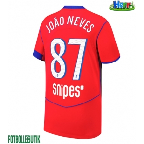 Paris Saint-Germain Joao Neves #87 Tredje Tröja 2025-26 Kortärmad